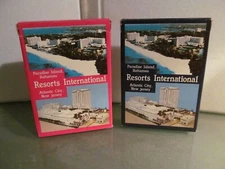 2 vintage decks RESORTS INTERNATIONAL HOTEL playing cards Atlantic City Nassau