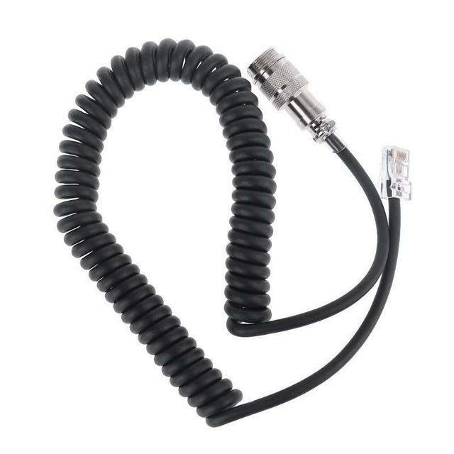 8 Pin to RJ45 Modular Plug Mic Cable Adapter for Yaesu Microphone MD