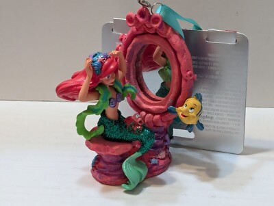 Ariel & Friends Mirror The Little Mermaid Disney 2022 Sketchbook Ornament NWT