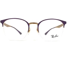 Ray-Ban Eyeglasses Frames RB6422 3045 Purple Bronze Gold Half Rim 49-19-140