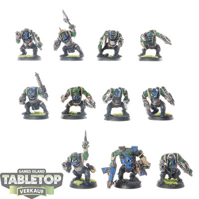 Orks - 11 x Ork Boyz - bemalt