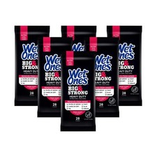 Wet Ones Big Strong Hand Wipes 164 Count Antibacterial Hypoallergenic Large W...