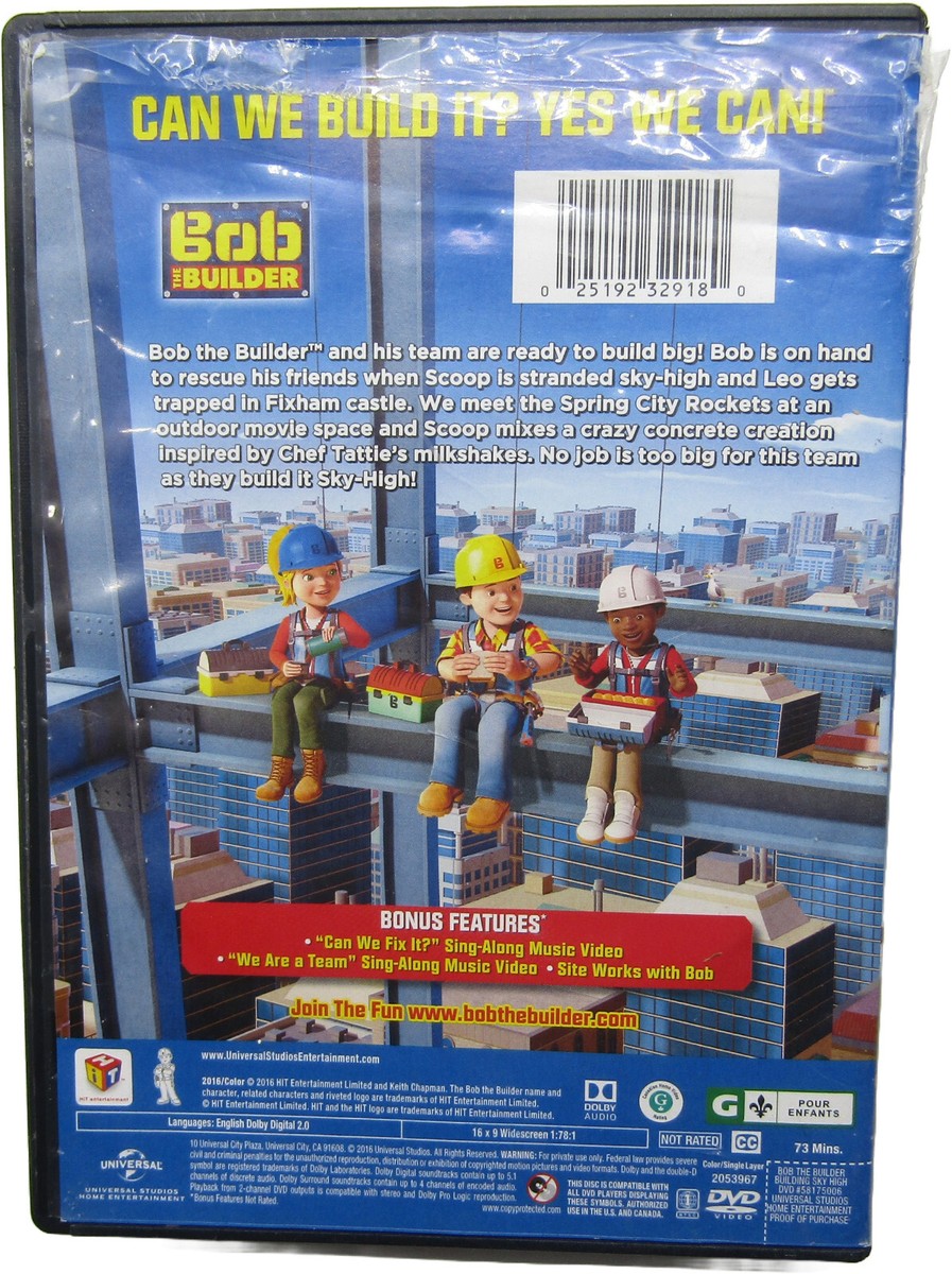 BOB THE BUILDER - BUILDING SKY HIGH! - DVD MOVIE 25192329180
