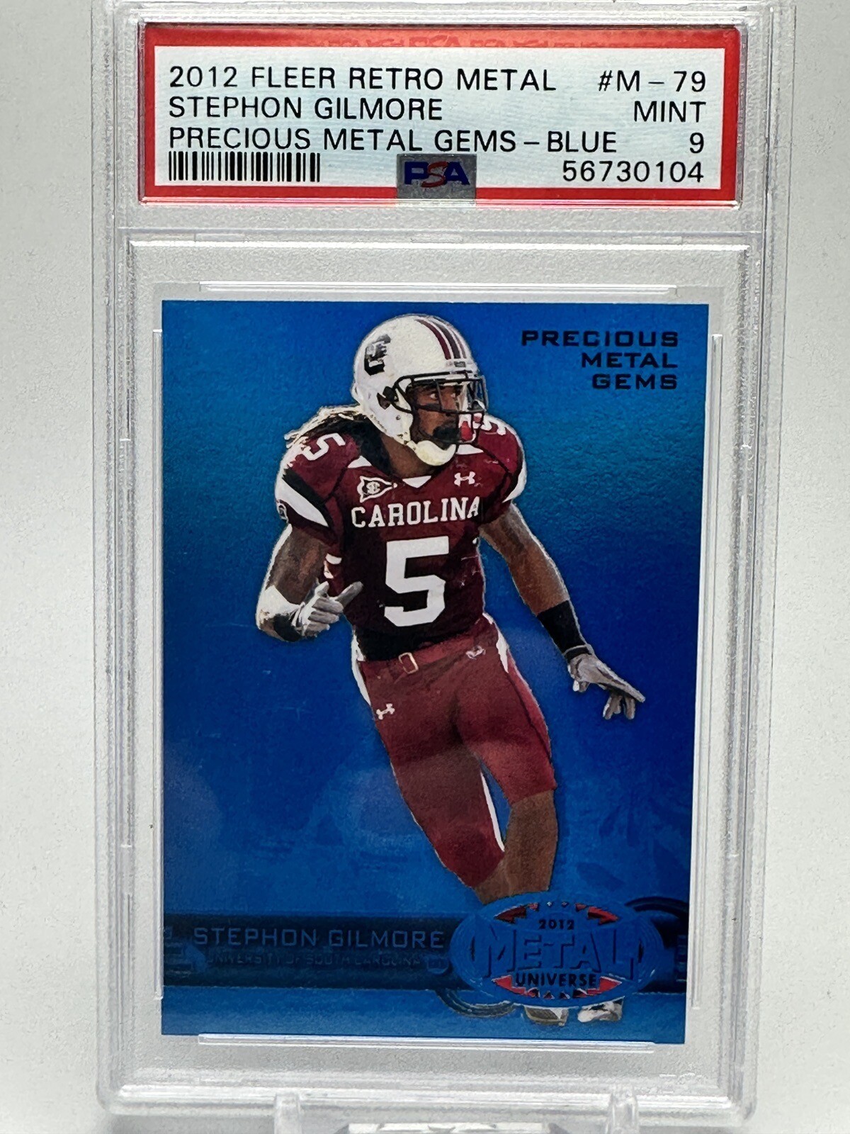 Stephon Gilmore Fleer Retro Metal #M79 Precious Metal Gems-Blue