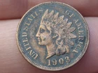 1903 Indian Head Cent Penny- XF Details