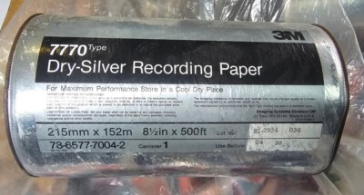 3M BRAND DRY SILVER PAPER TYPE 7770 Expires 1988