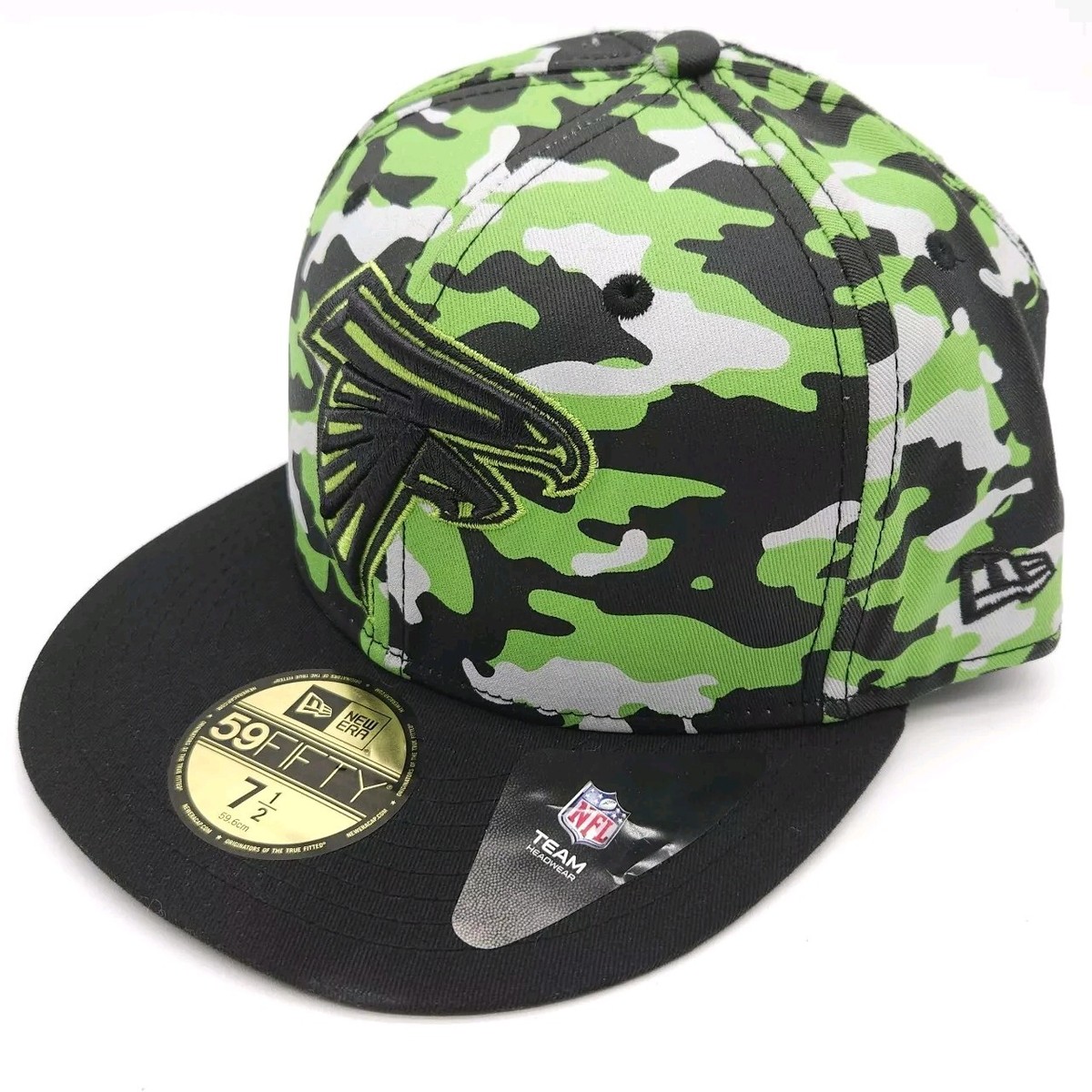 Atlanta Falcons New Era 59Fifty Fitted 1/2 Hat Neon Camouflage