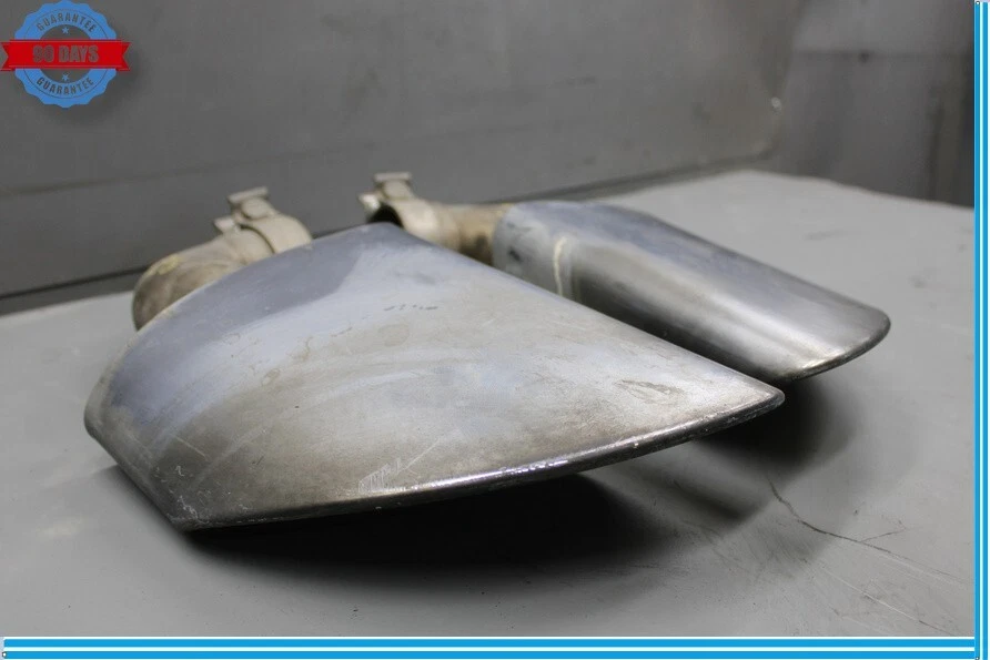 11-17 Volkswagen VW Touareg Rear Left & Right Side Muffler Tail Pipe Exhaust Oem - Image 2 of 4