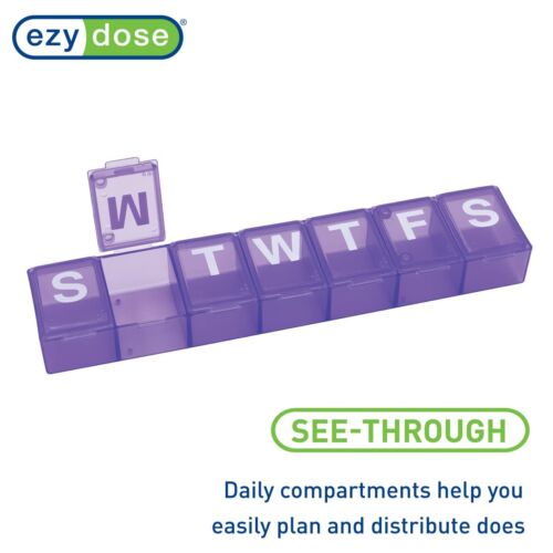 Weekly 7-Day Pill Case Medicine Planner Vitamin Organizer Box Convenient and ... - Picture 4 of 6