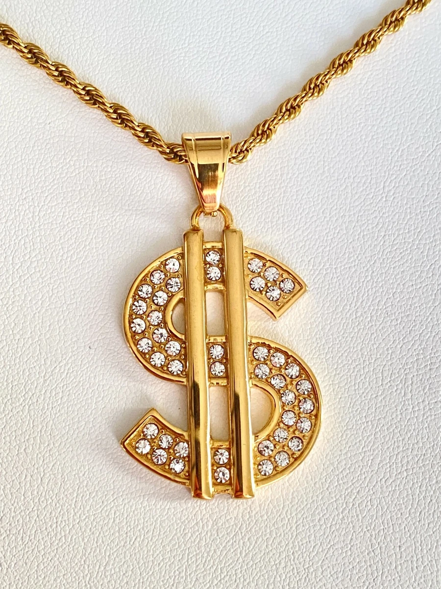 美元符号项链男士链条、项链和吊坠| eBay