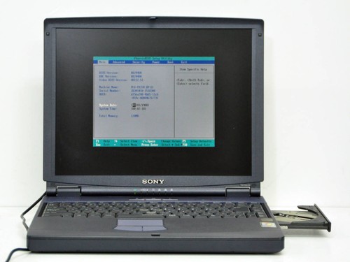 SONY PCG-FX33V BP Celeron 900MHz memory 128MB HDD 40GB BIOS confirmation - Picture 5 of 7