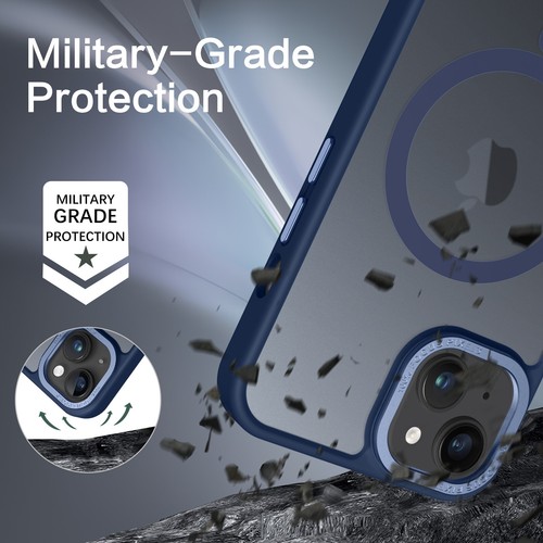 Funda magnética resistente a prueba de golpes para teléfonos MagSafe de 6,1"" para iPhone 13/14 - Imagen 85 de 102