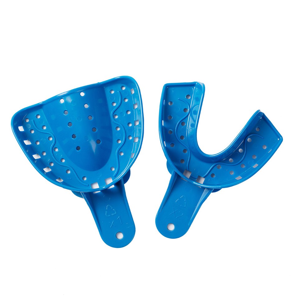 JMU Dental Autoclavable Impression Trays 12pcs, Perforated Impression