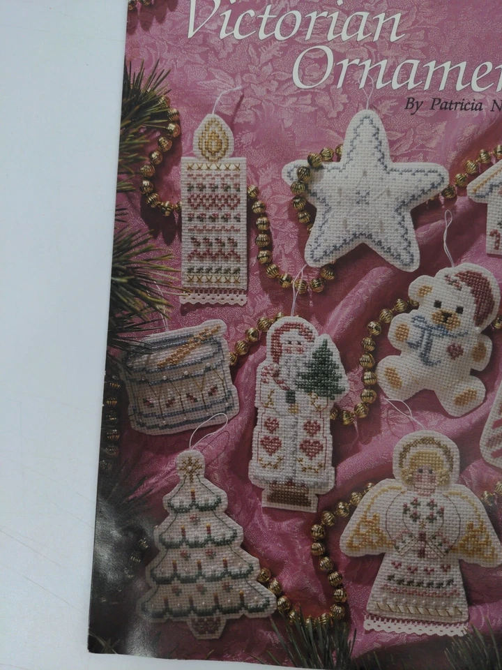Vintage 1990 Leisure Arts Victorian Ornaments Counted Cross Stitch Leaflet 901 - Image 2 of 4