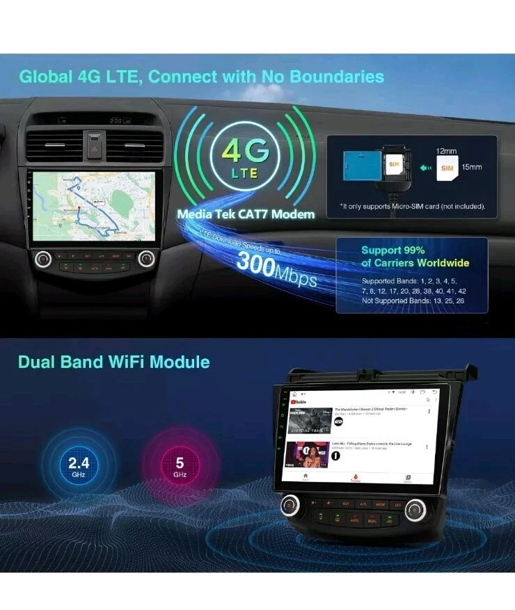 XTRONS Android 13 Car Stereo Radio Player 10.1 Inch IPS Touch Screen GPS Navigat - Image 3 of 4