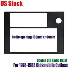 For Oldsmobile Cutlass 1978-88 Fits 7" Double Din Radio Relocation Bezel Bracket