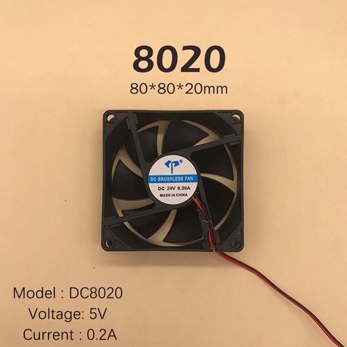 DC Brushless Fan Computer Case Cooling Fan 5V 12V 24V Bearing CPU Cool Two Lines - Photo 21/24