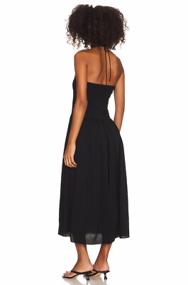 vince ruched halter dress Vince Ruched Halter Neck Dress