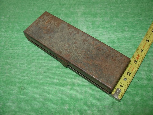 VINTAGE UNBRANDED 1/4" OR 3/8" DRIVE TIN STORAGE BOX "BOX ONLY" USA - Picture 3 of 6