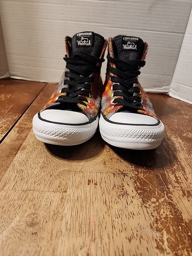 Converse Woolrich CT High Top Plaid Wool Shoes Sneakers Size Mens 6.5 Womens 8.5 - Picture 3 of 14