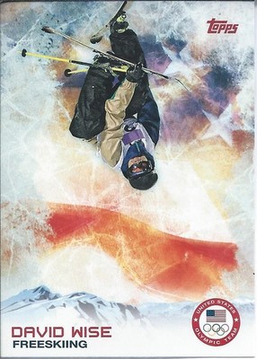 2014 Topps US Olympic & Paralympic DAVID WISE Freeskiing SuperPipe HalfPipe