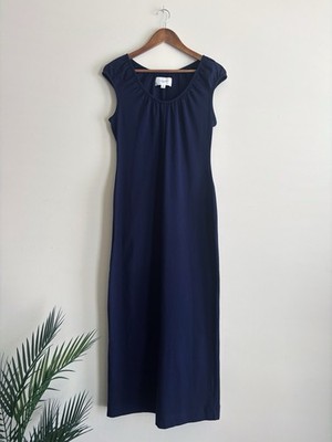 Pomander Place Navy Blue Cap Sleeve Paula Knit Maxi Dress Small Tuckernuck