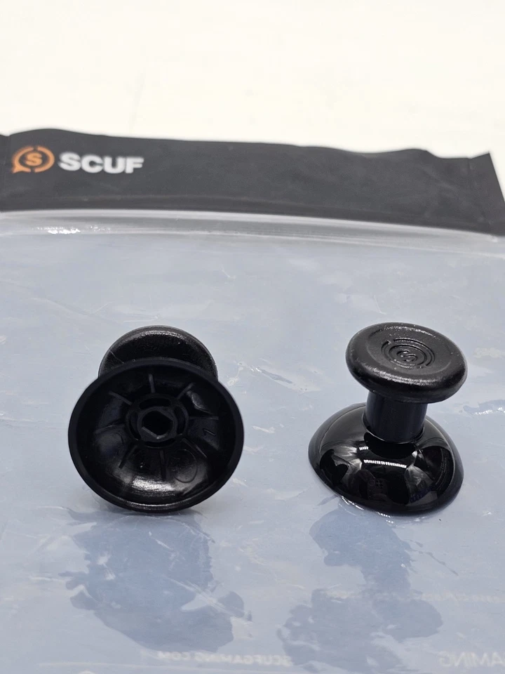 x2 Long Black Concave SCUF Interchangeable Thumbstick Replacements  - Image 4 of 4