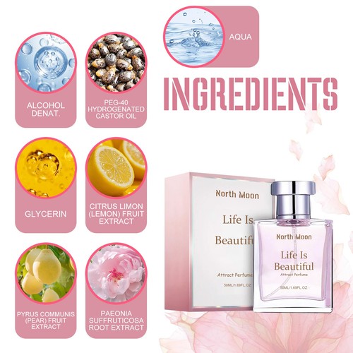 Women's Perfume Life Is Beautiful Attract Perfume Eau De Perfume Spray 50Ml - Picture 5 of 6