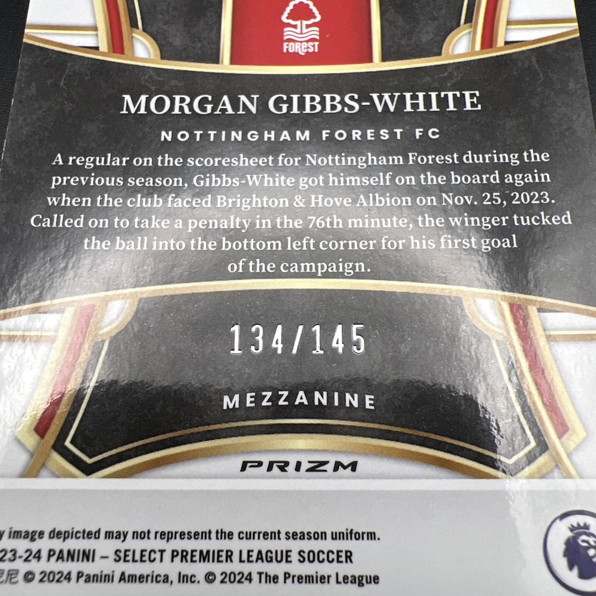 2023/24 Panini Select Premier League Morgan Gibbs-White