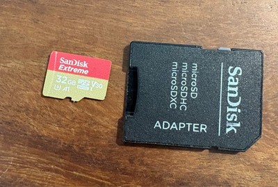 SanDisk Extreme microSDHC 32GB UHS-I U3 A1 V30 inkl. SD-Adapter