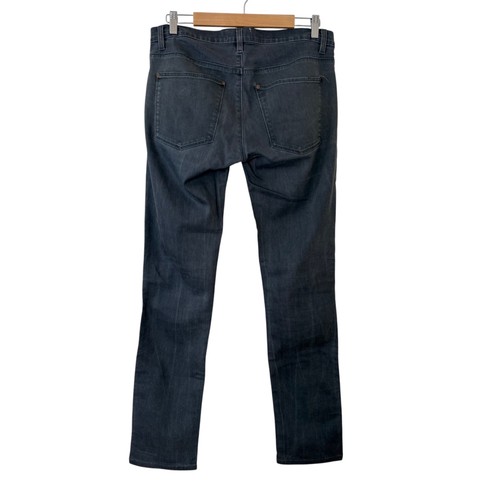 Acne Studios Mens Jeans W31 L34 Grey Max Darko Straight Fit Oil Stain Distressed - Picture 2 of 14