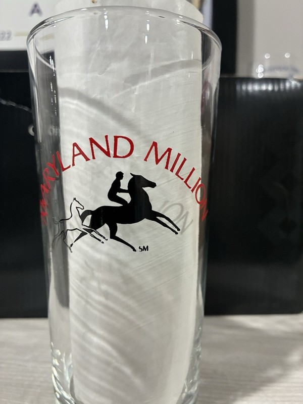 Horse Racing Glass Maryland Millions