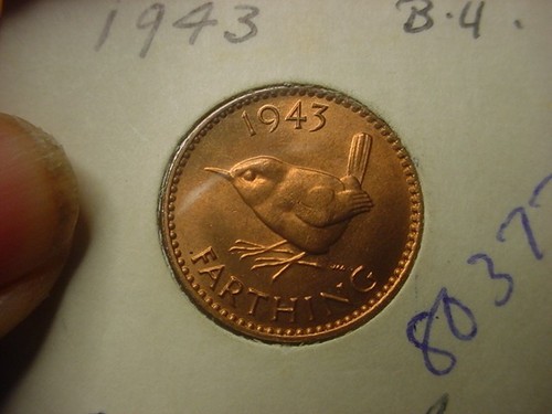 Great Britain 1943 Farthing GEM BU #80377
