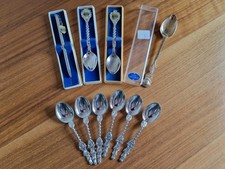 10er - Set Sammlung Souvenir Löffel Stift Versilbert & Moccalöffel Seltenes 