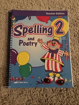 A Beka Book Spelling 2 and Poetry Teacher Edition Third Edition Homeschool 