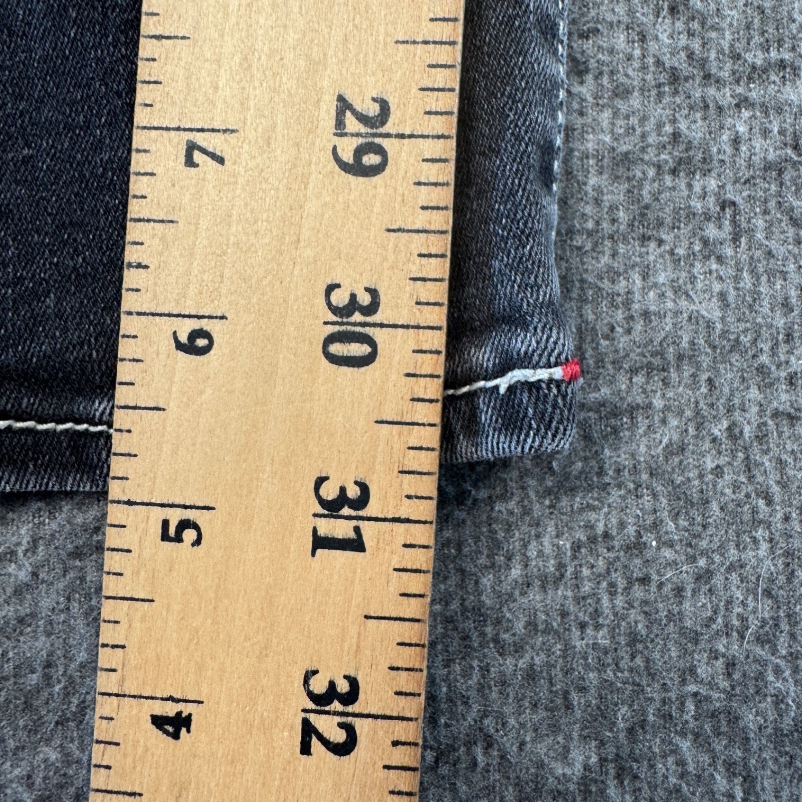 True Religion Ricki Relaxed Straight Jeans Womens 28 Gray Black Wash thumbnail 8