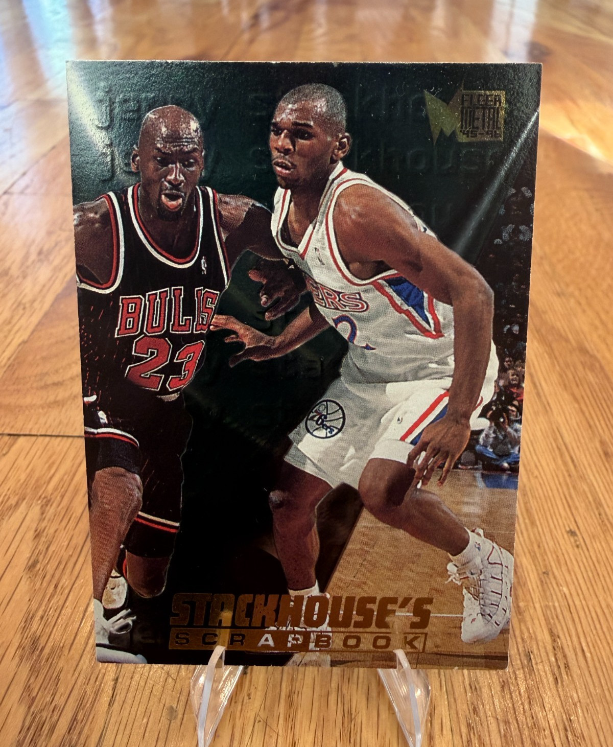 Fleer Metal 1996 Stackhouse's Scrapbook Insert Jerry Stackhouse #S-7