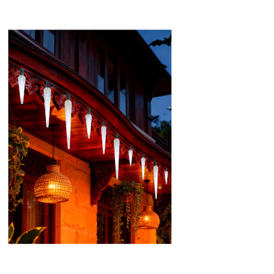 Adirxon Bright Led Christmas Lights Outdoor 10.5Ft 10-Bulb Waterproof Icicle