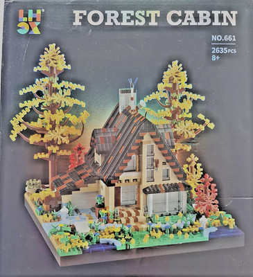 Mini Micro Bricks LHCX 661 Waldhütte  (2635 Nano Bricks)