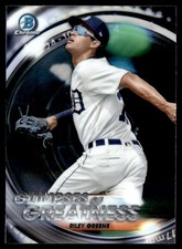 RILEY GREENE 2020 BOWMAN DRAFT GLIMPSES OF GREATNESS RC DETROIT TIGERS #GOG-RG