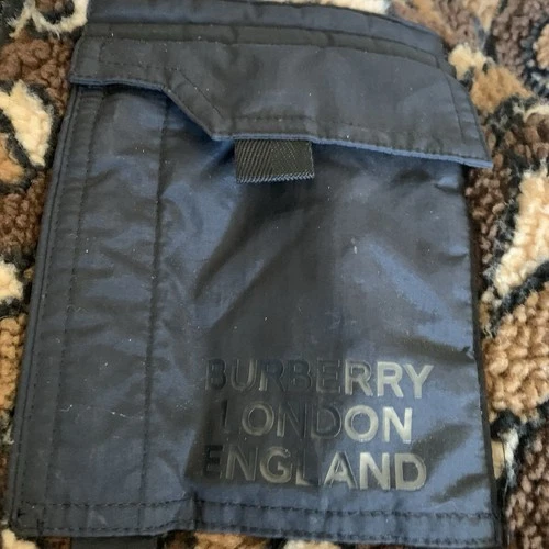Burberry Brown TB Monogram Fleece Jacquard Jacket Size 48 image 7
