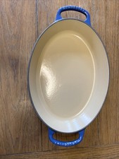 Cast Iron Le Creuset Lapis Signature Oval Bak...