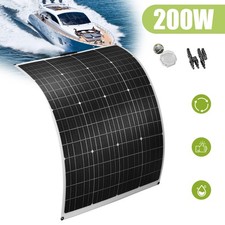 200W Mono Flexible Solar Panel 12V for Caravan RV Boat Camper Van Marine Shed UK