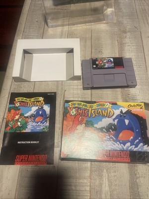 Super Mario World 2: Yoshi's Island (Super Nintendo Snes) Complete Game Box Book