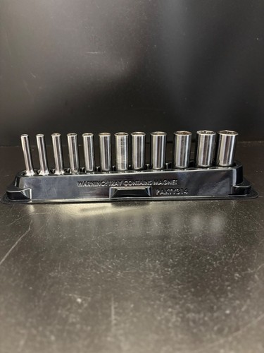 Snap-On 12- piece 1/4" drive 6-Point Metric Flank Drive Deep Socket Set - Picture 4 of 5