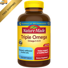 Nature Made Triple Omega 3 6 9 Supplements, Flaxseed, 150 Count Pack of 1 