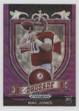 2021 Panini Prizm Draft Picks Crusade Purple Wave Prizm Mac Jones #170 2v5