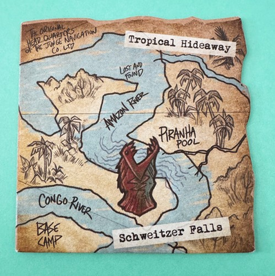 #ad Disneyland Hotel Trader Sams Enchanted Tiki Bar PIRANHA POOL Coaster 2025 $17.50