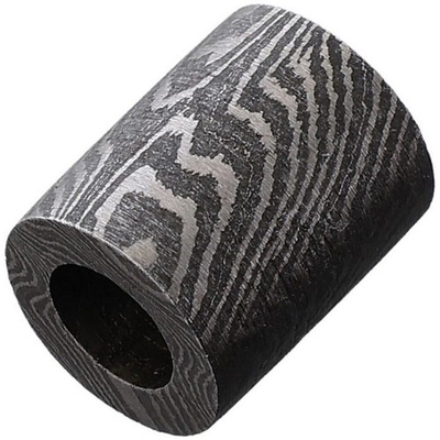 #ad Damascus Straight Barrel Bead W 0.25quot; Hole Great For Attaching To Lanyard DA05 $14.94