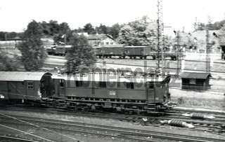 Foto E 44 507 vom Bw Freilassing in Freilassing am 27.7.1958